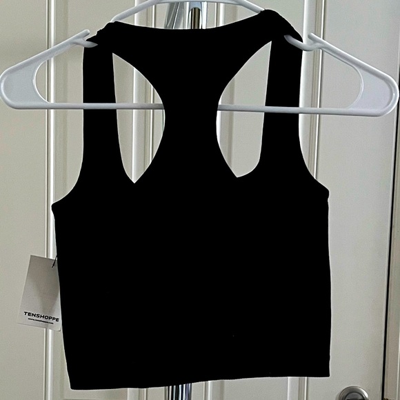 Dynamic Tenshoppe Square Neck Rib Racer Back  Tank - Picture 2 of 4
